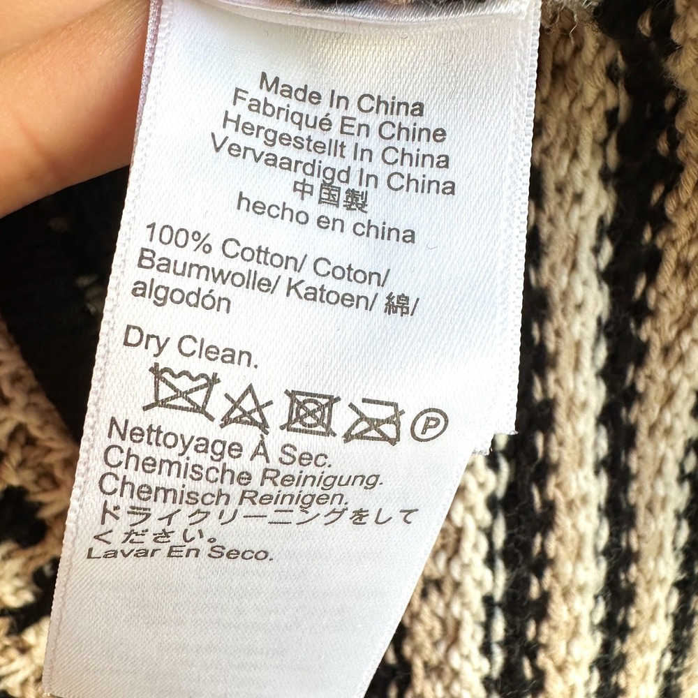 J. Crew Jacquard‎ Sweater Jacket Knit Preppy Old Money Size Medium - Picture 4 of 5